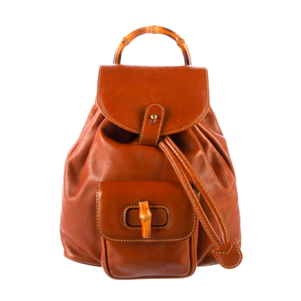 Gucci bamboo backpack
